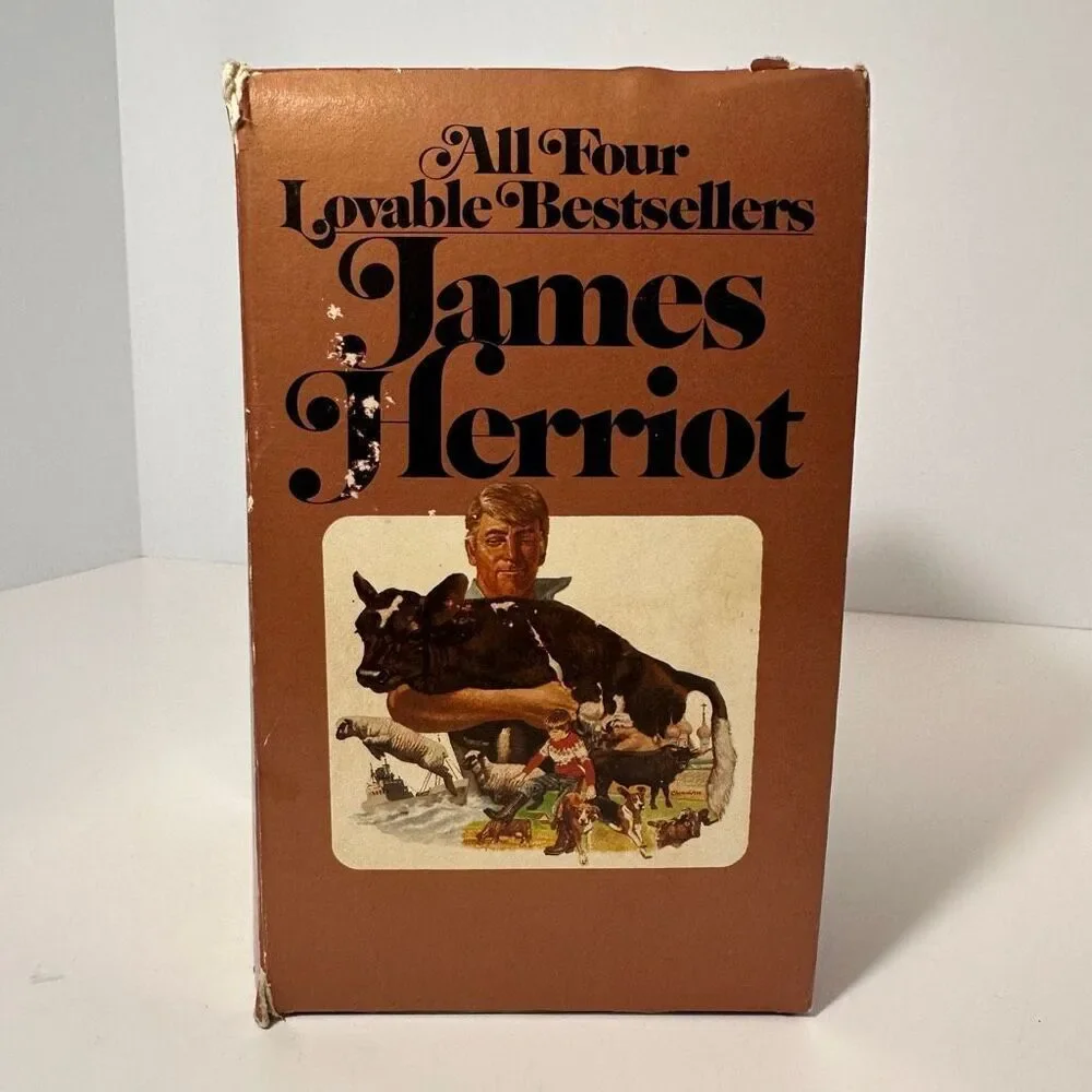 Vintage All Four Lovable Bestsellers by James Herriot Collection Of Books Set